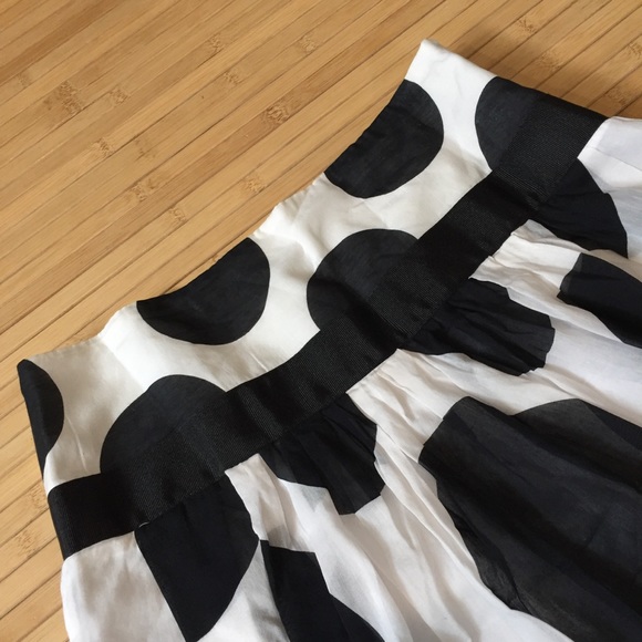 Zara basic silk blend A line polka dots - Picture 3 of 6